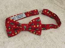 Charger l'image dans la galerie, Nœud papillon citron soie rouge jaune vert