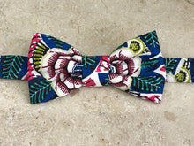 Charger l'image dans la galerie, Nœud papillon wax à fleurs colorées
