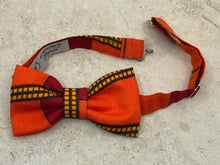 Charger l'image dans la galerie, Nœud papillon wax orange bordeaux