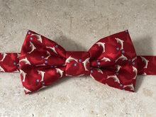 Charger l'image dans la galerie, Nœud papillon en soie rouge dauphin