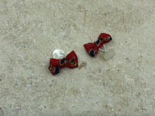 Charger l'image dans la galerie, Boutons de manchette nœud soie bleu