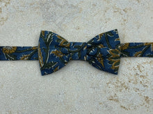 Charger l'image dans la galerie, Nœud papillon tissu indien bleu vert