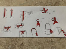 Charger l'image dans la galerie, Bracelet foulard rouge