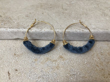 Charger l'image dans la galerie, Morpho velours de soie bleu