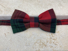 Charger l'image dans la galerie, Nœud papillon lainage écossais vert et rouge