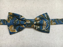 Charger l'image dans la galerie, Nœud papillon tissu indien bleu vert