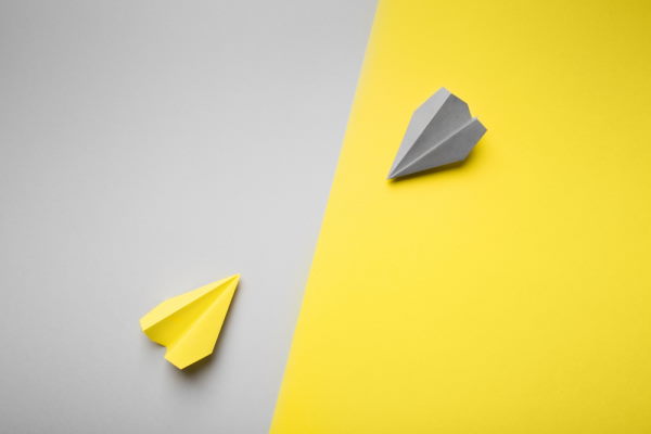 Gris souris et jaune solaire