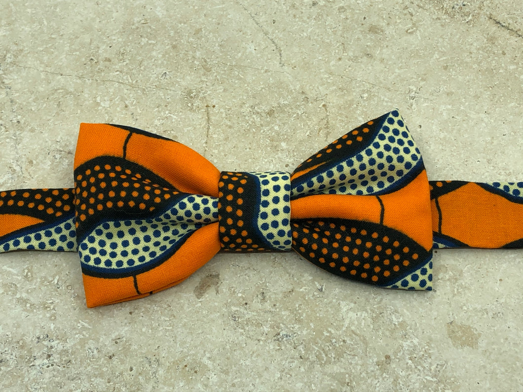 Nœud papillon wax orange