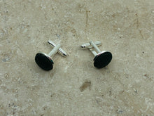 Charger l&#39;image dans la galerie, Boutons de manchette cabochon vert foncé
