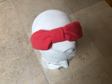 Charger l&#39;image dans la galerie, Serre-tête tissu gaze de coton rose
