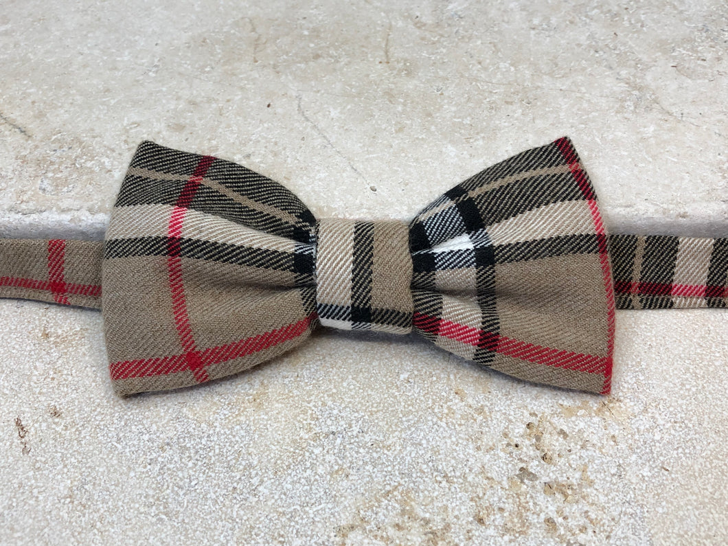 Nœud papillon lainage inspiration Burberry